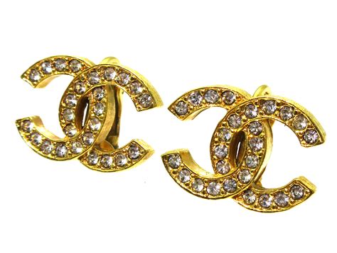 chanel clip on earrings ebay|authentic chanel earrings.